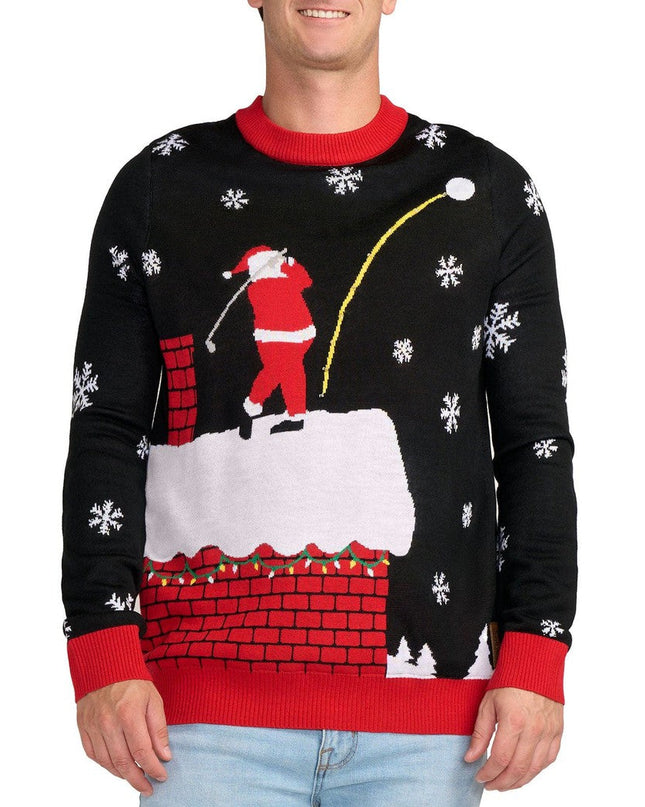 Men's Santa Slice Light Up Ugly Christmas Sweater