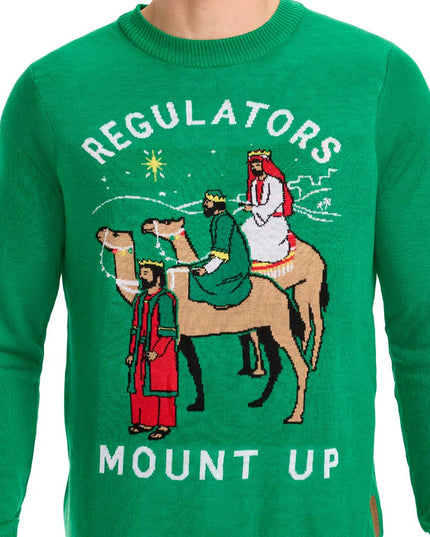Men's Regulators Mount Up Ugly Christmas Sweater