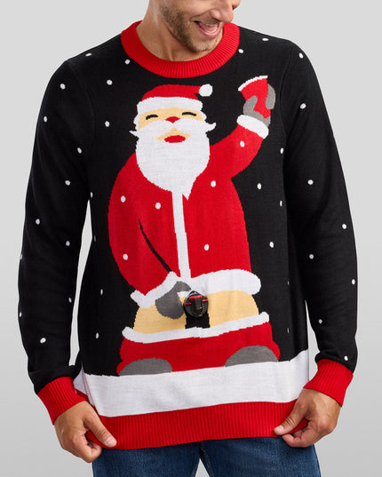 Men's Jolly Juice Dispenser Ugly Christmas Sweater