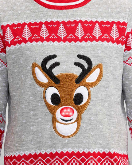 Men's Rudolph Light Up Ugly Christmas Sweater