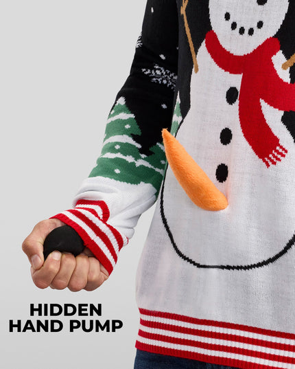 Men's Frisky Frosty Pump Ugly Christmas Sweater