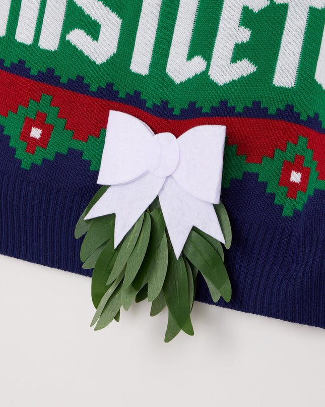 Men's Kiss Under the Mistletoe Ugly Christmas Sweater