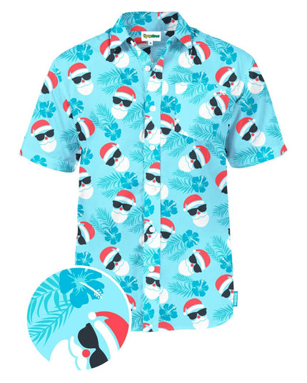 Men's Shady Santa Button Down Shirt