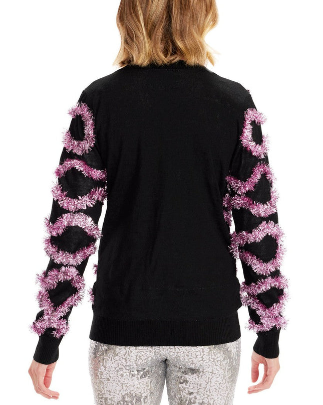 Women's Deck The Disco Balls Light Up Cardigan Sweater