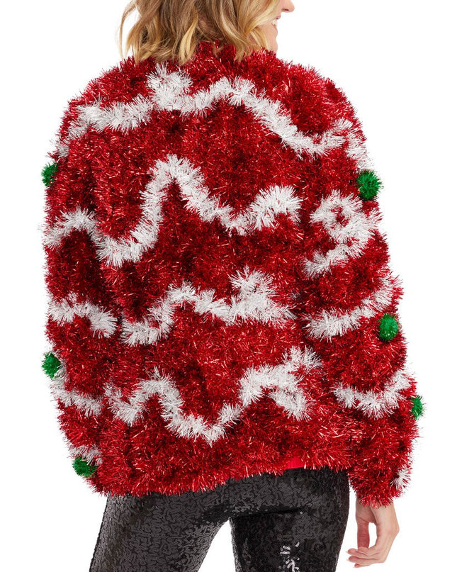 Women's Decked in Red Christmas Cardigan Sweater