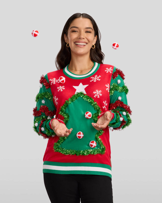 Women's Deck the Halls Game Ugly Christmas Sweater