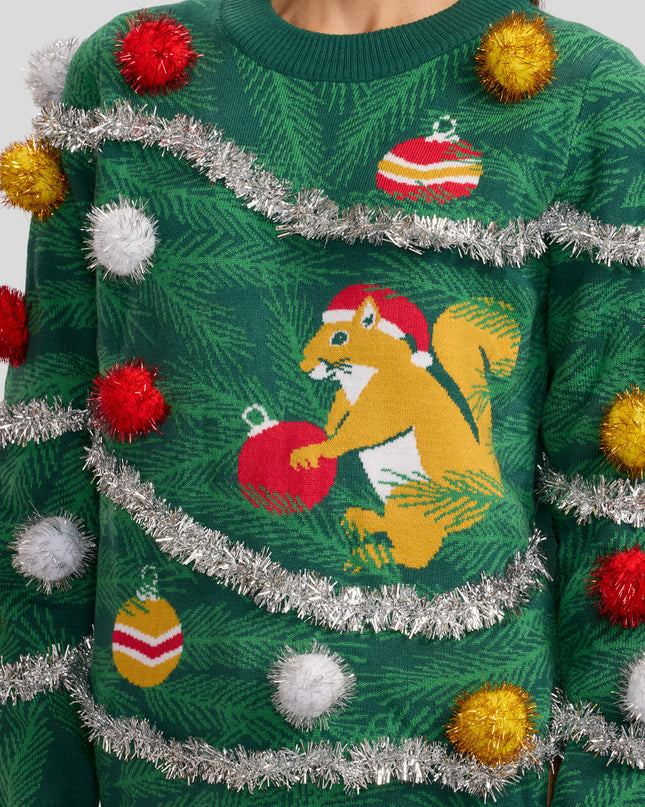 Women's Squirrelin' Around Ugly Christmas Sweater