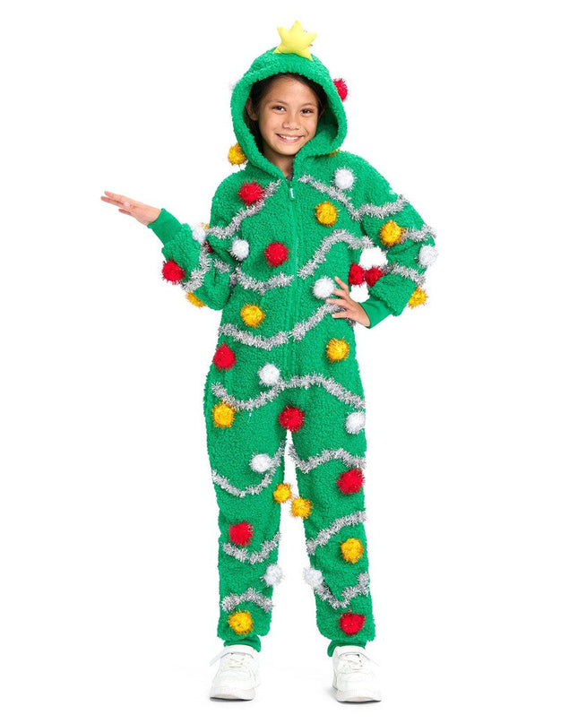 Girl's Oh Christmas Tree Jumpsuit