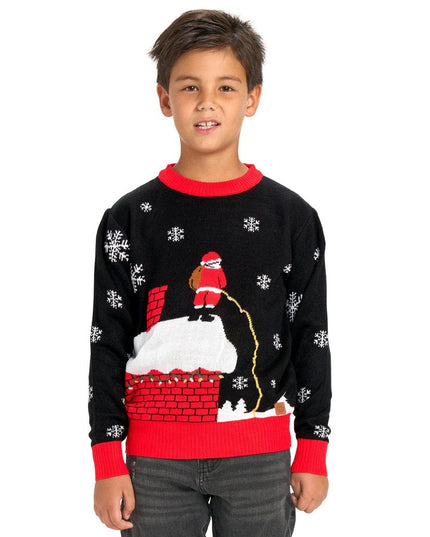 Boy's Leaky Roof Ugly Christmas Sweater