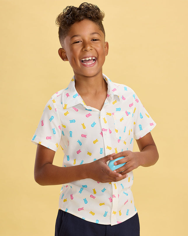 Boy's PEEPS® Party Peeple Button Down Shirt