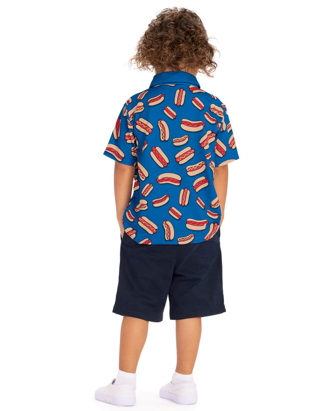 Toddler Boy's Hot Dog Polo Shirt