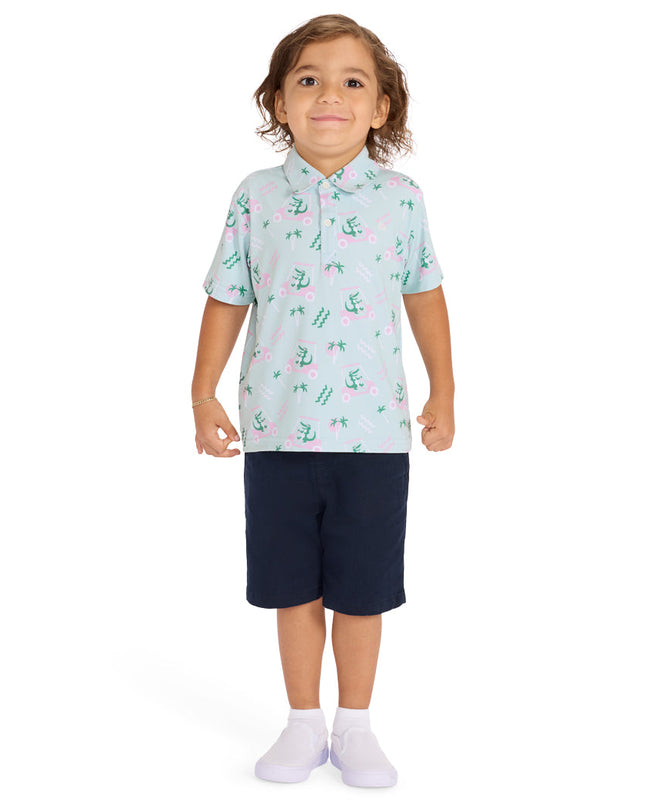 Toddler Boy's Golf Cart Gator Golf Polo