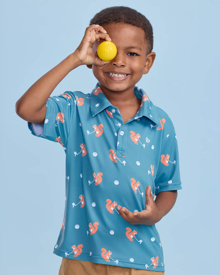 Toddler Boy's Squirrel! Golf Polo