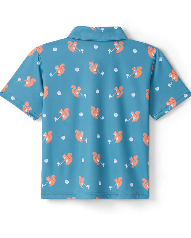 Toddler Girl's Squirrel! Golf Polo