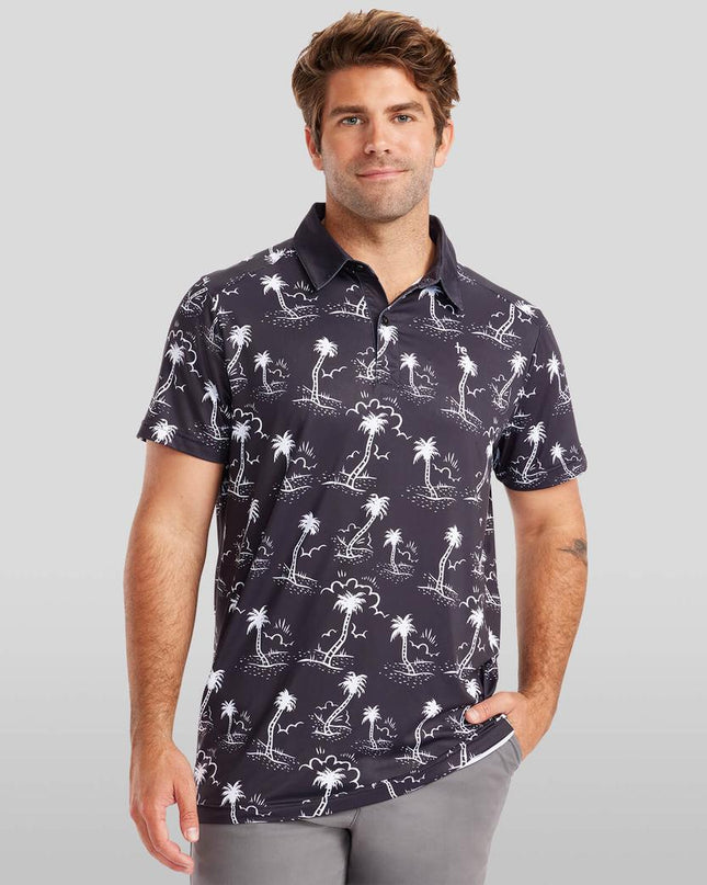 Men's Monochrome Moonlight Golf Polo