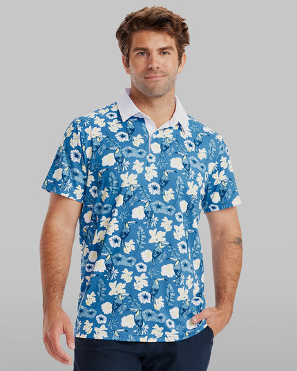 Men's Blue Botanics Disc Golf Polo