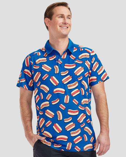 Men's Hot Dog Golf Polo
