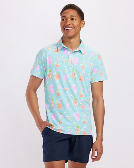 Men's Cocktail Caddy Disc Golf Polo