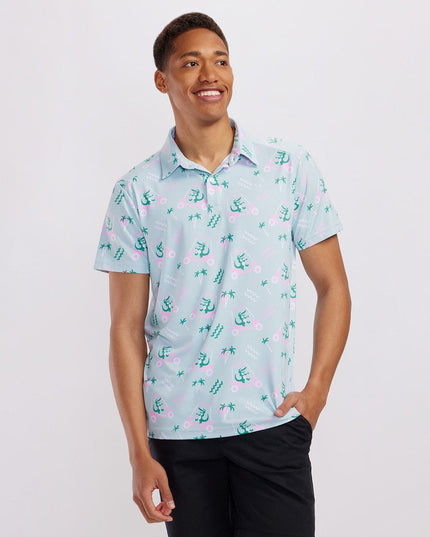 Men's Golf Cart Gator Disc Golf Polo