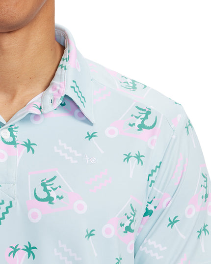 Men's Golf Cart Gator Polo Shirt