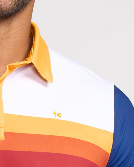 Men's Slice of Sunset Golf Polo
