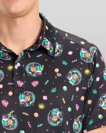 Men's Cart Dog Golf Polo