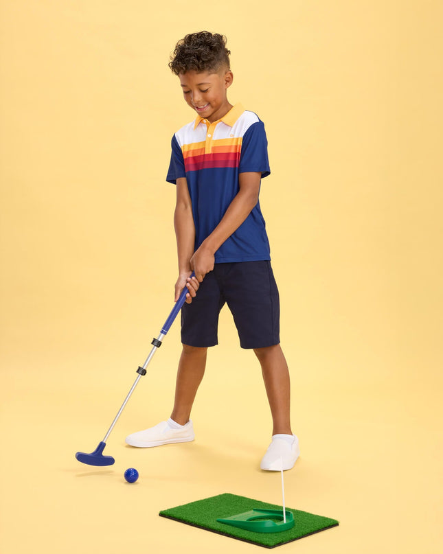Boy's Slice of Sunset Golf Polo
