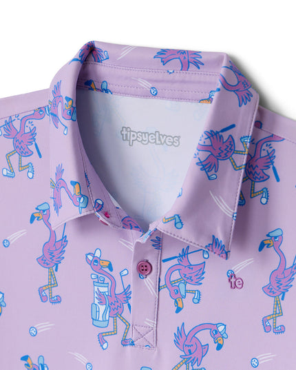 Toddler Girl's Flamingo Fiasco Golf Polo