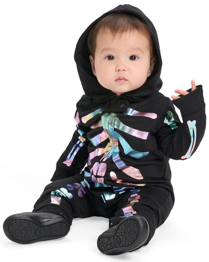 Baby Girl's Iridescent Skeleton Costume
