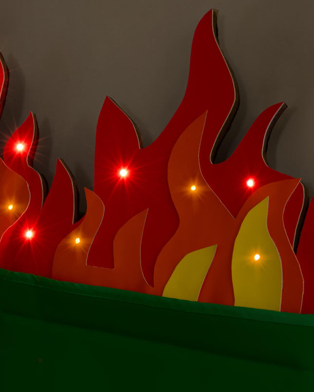 Men's Dumpster Fire Light Up Costume