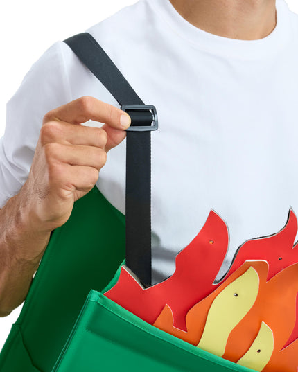Men's Dumpster Fire Light Up Costume