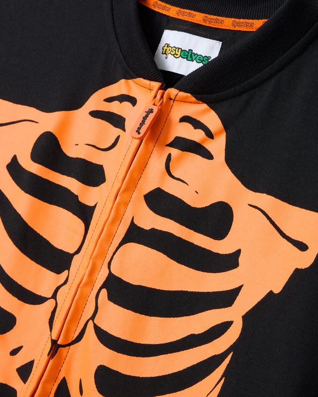 Men's Pumpkin Head Skeleton Costume