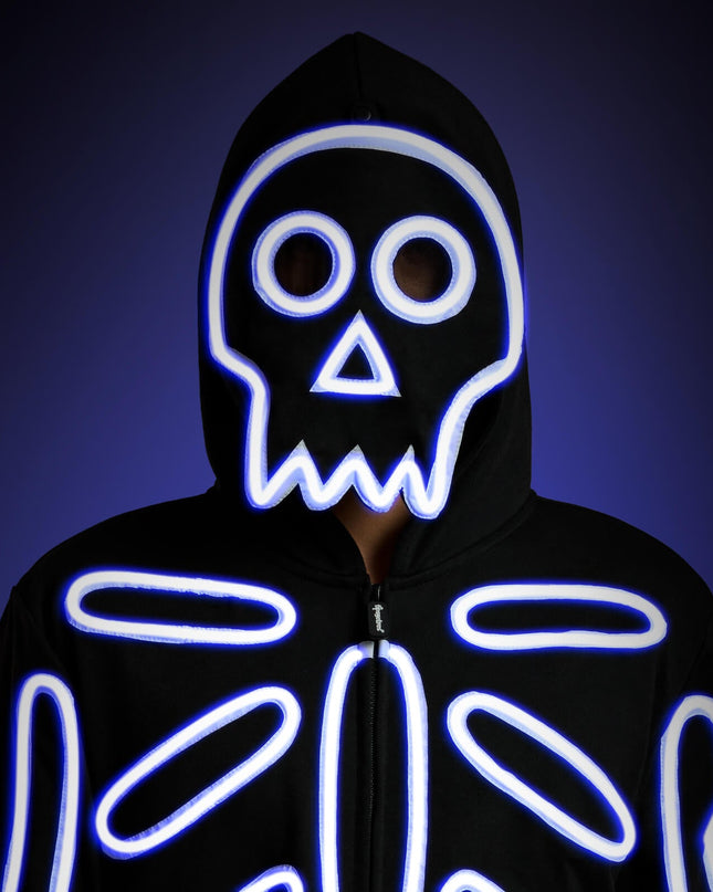 Matching Neon LED Skeleton Couples Costumes