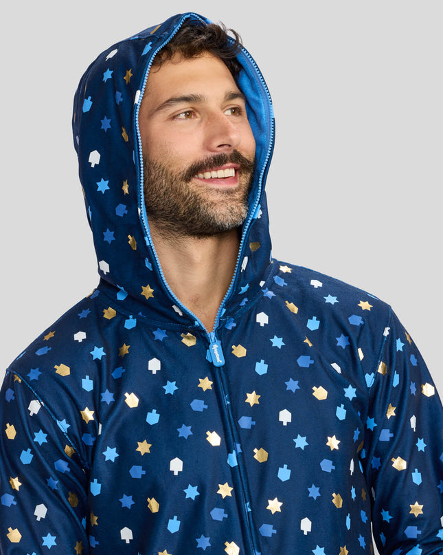 Men's Dreidel Decor Jumpsuit
