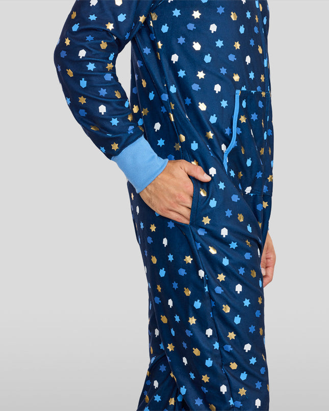 Men's Dreidel Decor Jumpsuit
