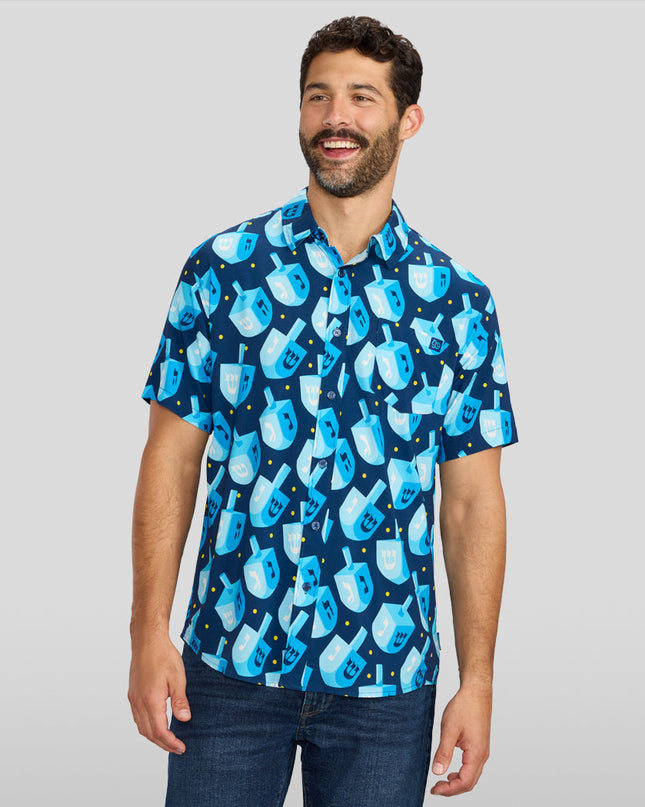 Men's Dreidel Delight Button Down Shirt