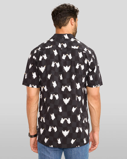 Men's BOOze Ghost Button Down Shirt