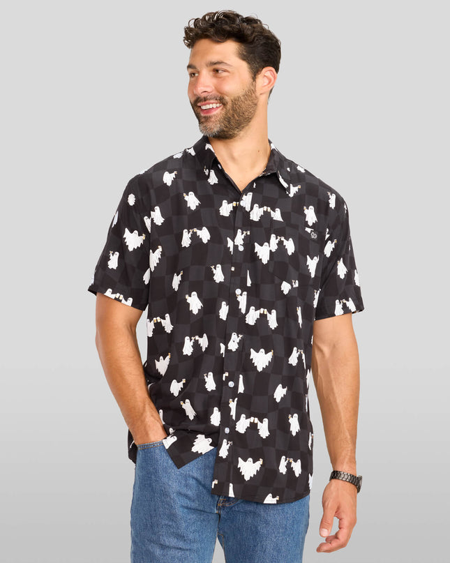 Men's BOOze Ghost Button Down Shirt