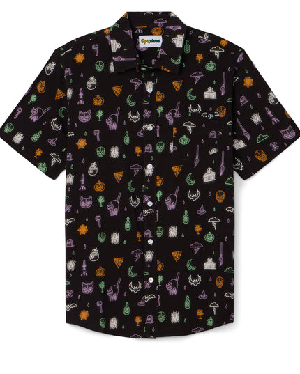 Men's Black Magic Button Down Shirt