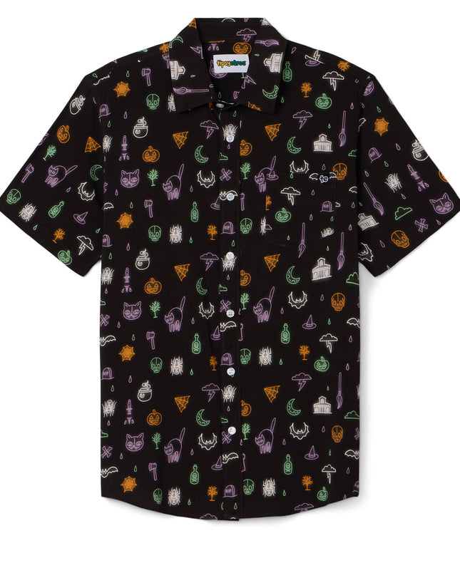 Men's Black Magic Button Down Shirt
