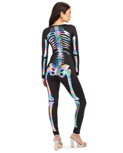 Iridescent Skeleton Bodysuit Costume