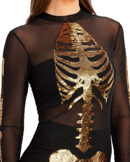 Gold Skeleton Couples Costumes