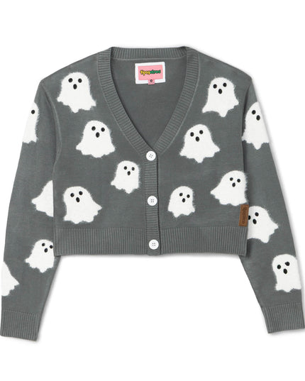 Women's Ghostly Glam Halloween Cardigan Sweater