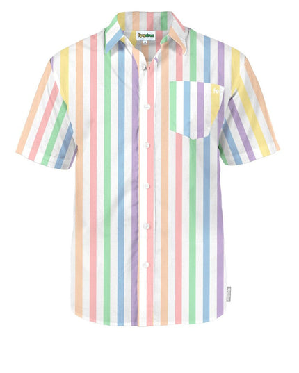 Vintage Rainbow Button Down Shirt