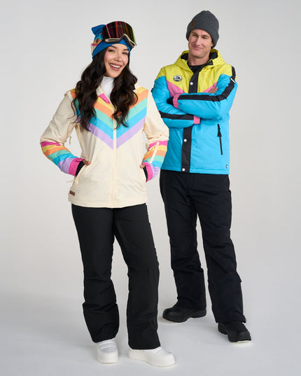 Women's Retro Rainbow Ski Jacket