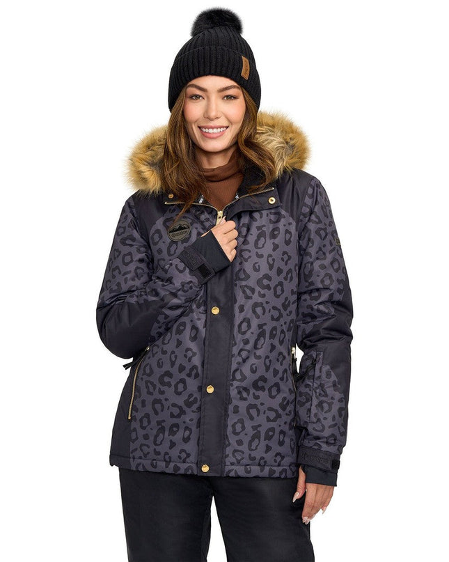 Women's Midnight Leopard Ski Jacket