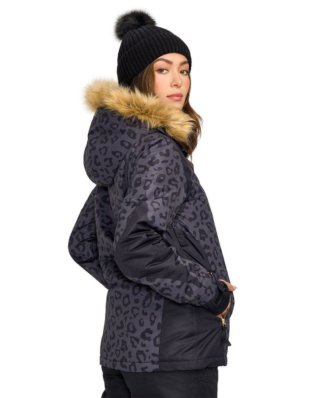 Women's Midnight Leopard Snow Jacket