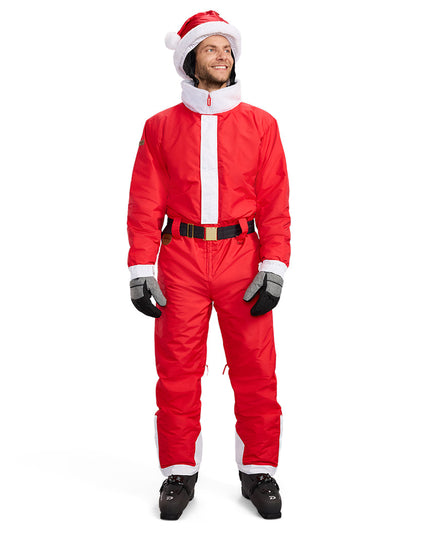 Men's Santa Ski Suit and Helmet Cover