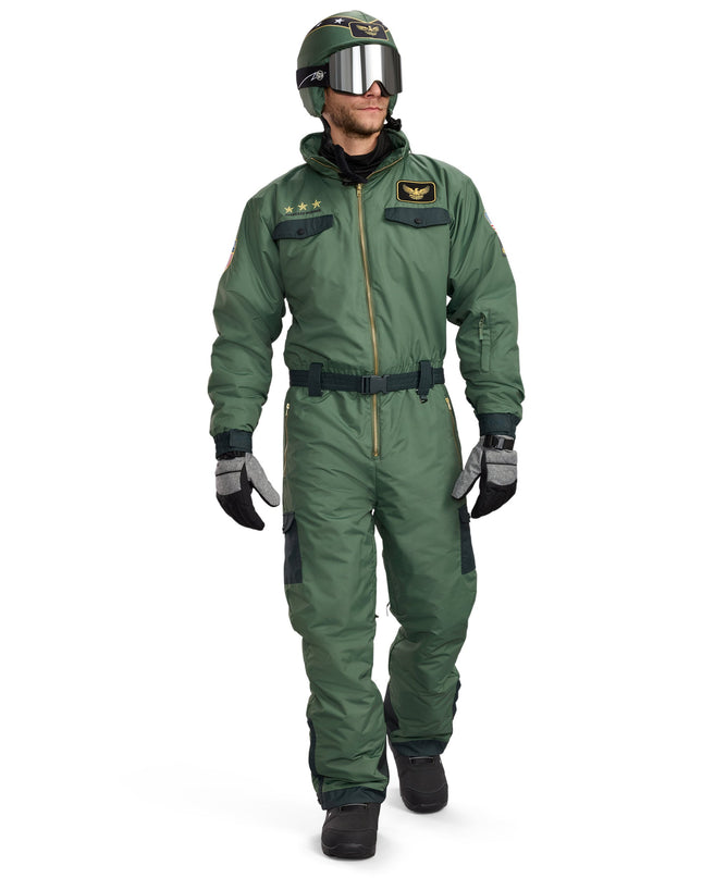 Men's Fighter Pilot Snow Suit and Helmet Cover