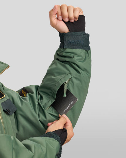 Men's Fighter Pilot Ski Suit and Helmet Cover